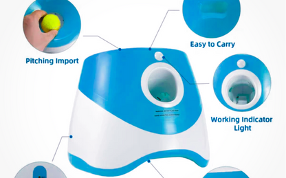 Automatic Ball  Launcher Machine-  Hands Free System with 3 Distance Levels