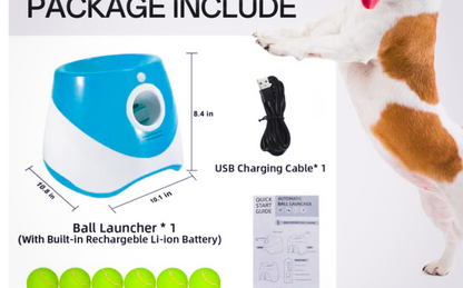 Automatic Ball  Launcher Machine-  Hands Free System with 3 Distance Levels